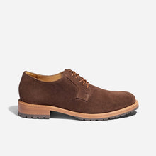 Mens | Rey Everyday Derby Lug | Umber Brown Suede