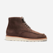 Mens | Mateo Moc Toe Boot | Umber Brown Suede