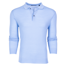 Men | Saratoga Sweater Long Sleeve Polo | Wolf Blue
