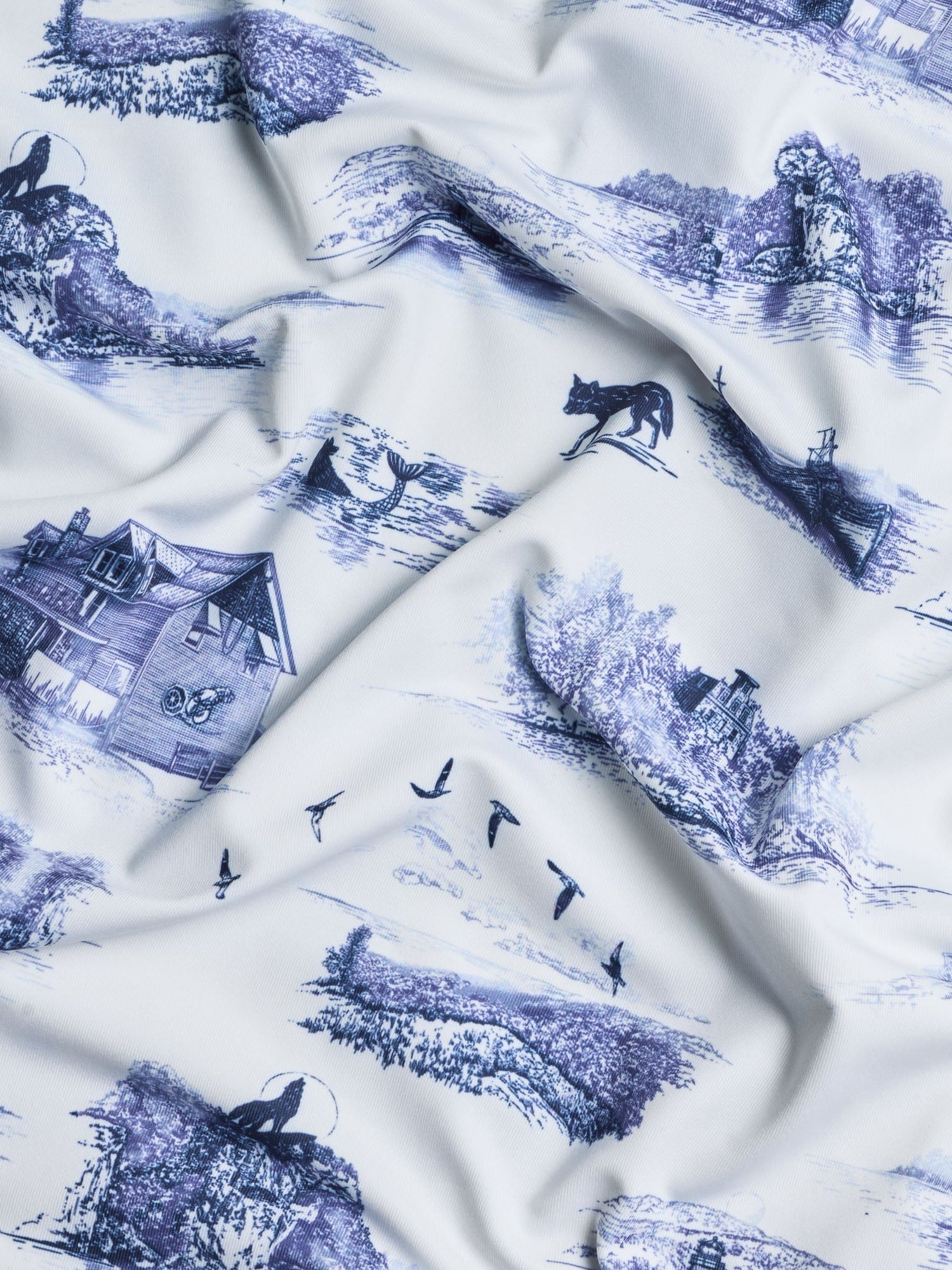 Men | Lake Champlain Toile Polo | Arctic