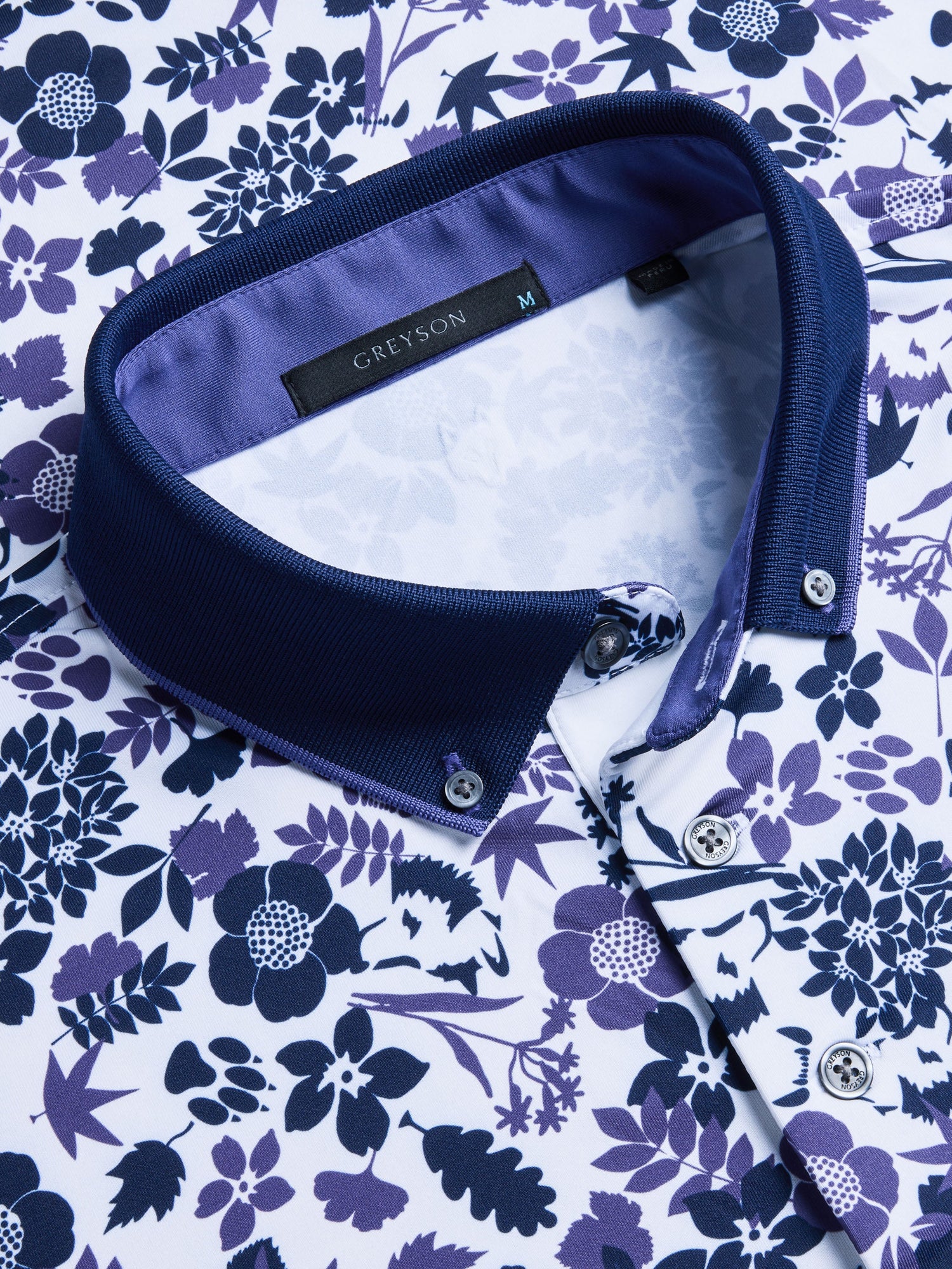 Men | Wild Flower Polo | Arctic