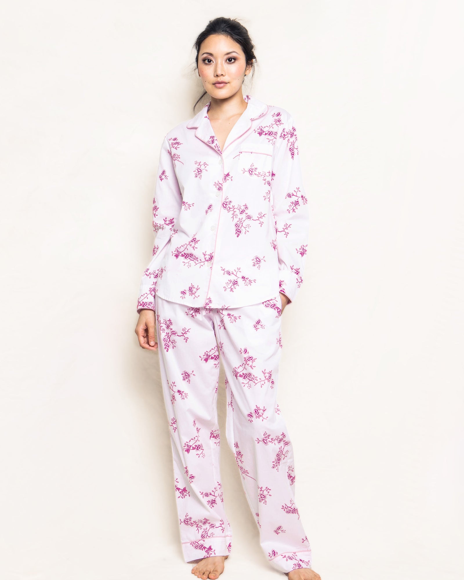 Women's Twill Pajama Set | English Rose Floral