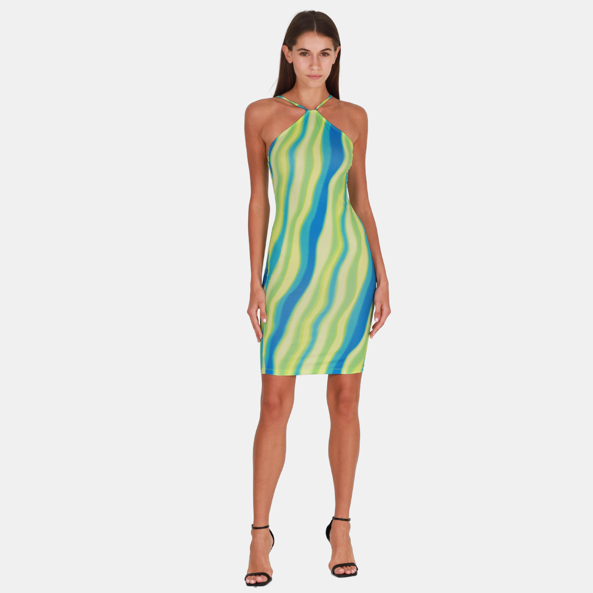 OW Collection MIA Dress Dress 157 - Green Print