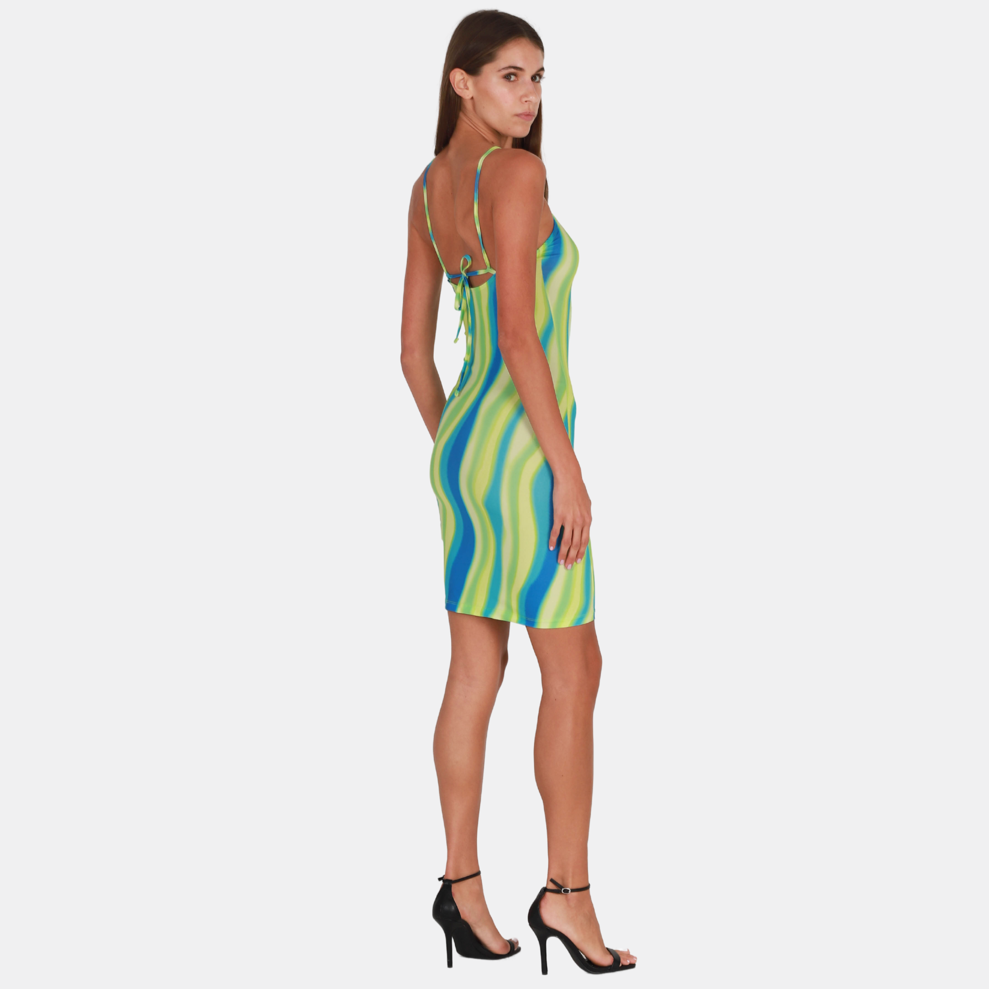 OW Collection MIA Dress Dress 157 - Green Print