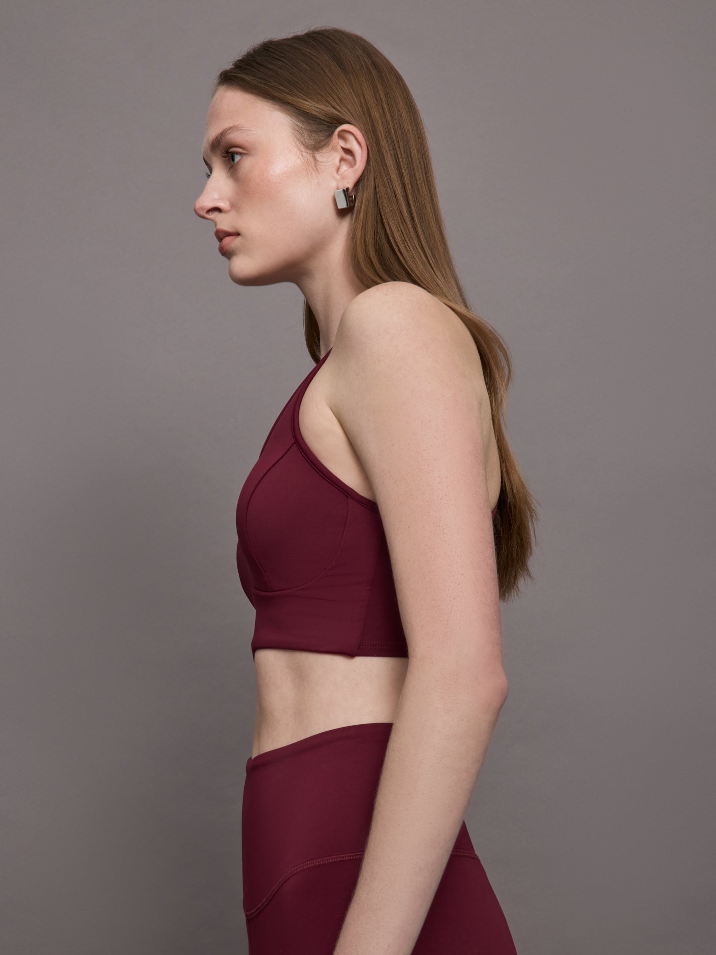 Michi | Instinct Longline Bra | Burgundy