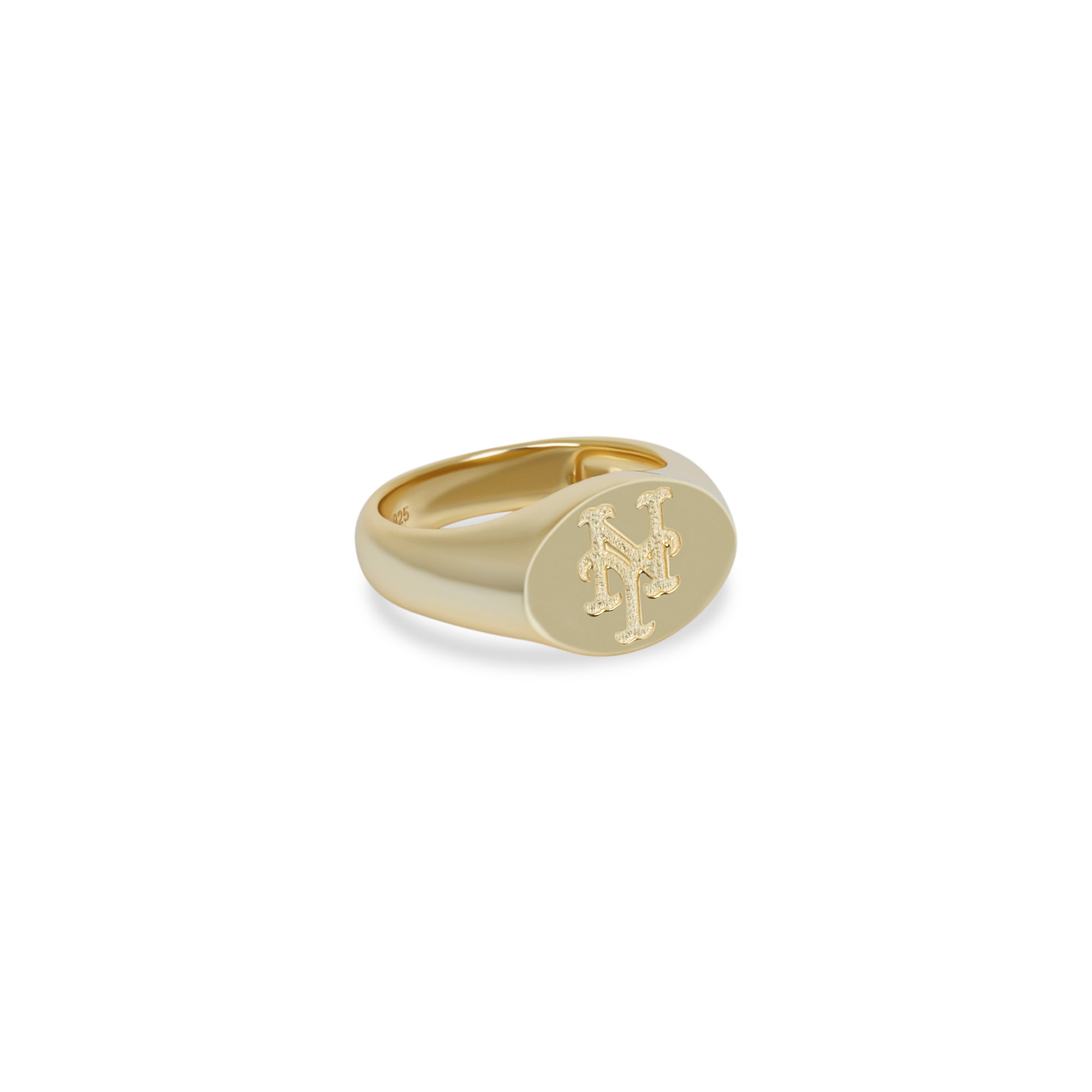 Ny Mets Oval Signet Ring | Gold Vermeil