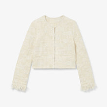 Packshot image of the Lilia Jacket - Interweave in Taupe / Ivory