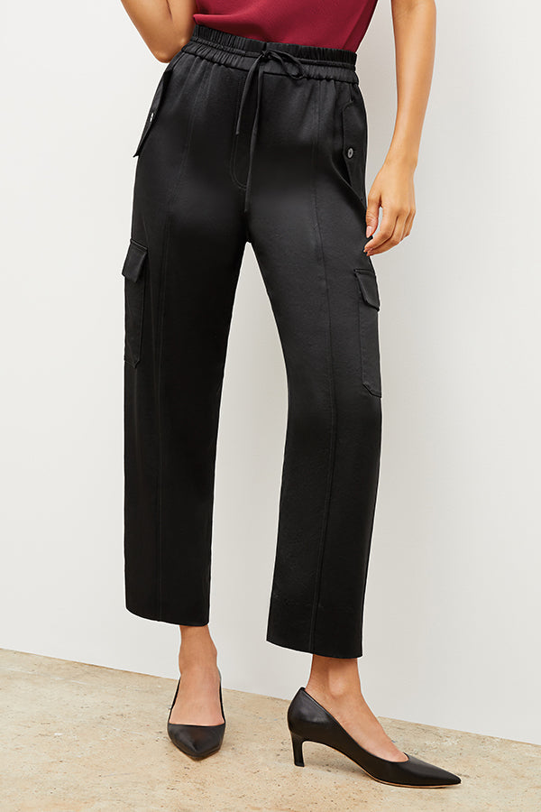 Image of a woman wearing the Gianna Pant in Black | Exclude