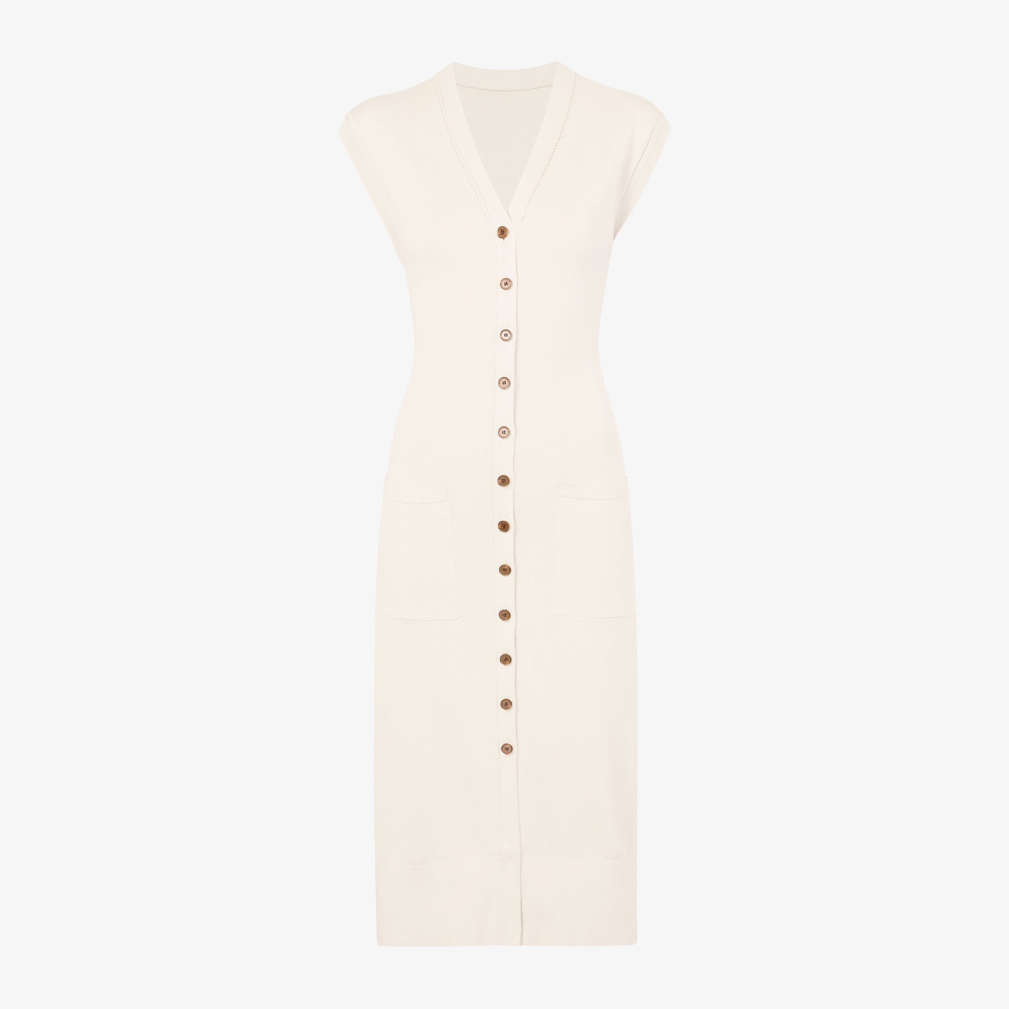 packshot image of the toula dress in ivory