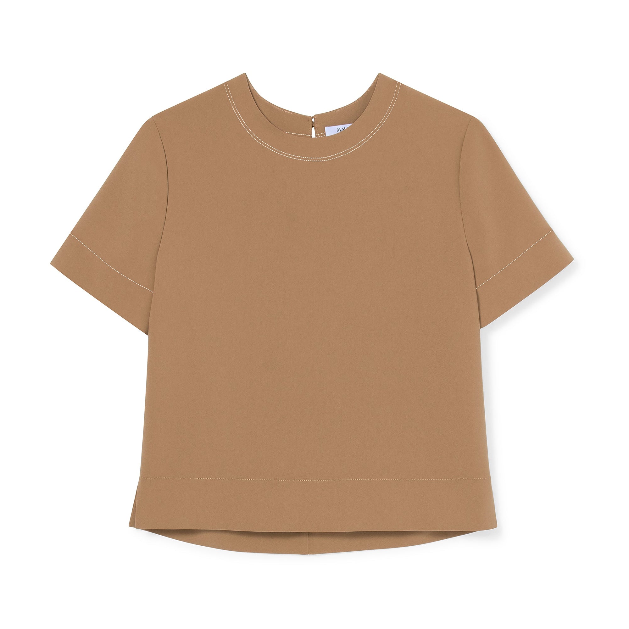 packshot image of the annika top in saddle