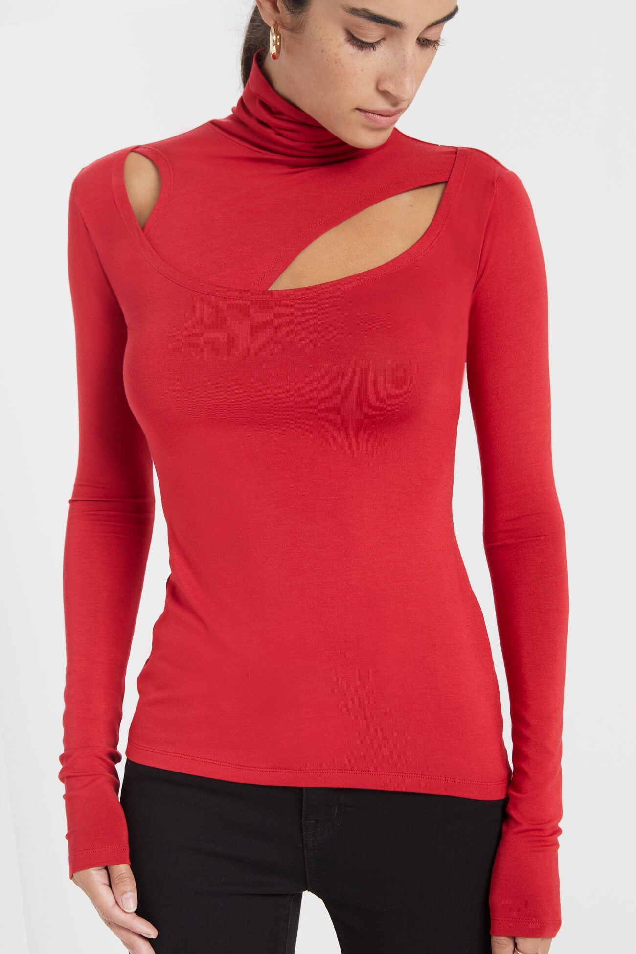 Dahlia Top | Red