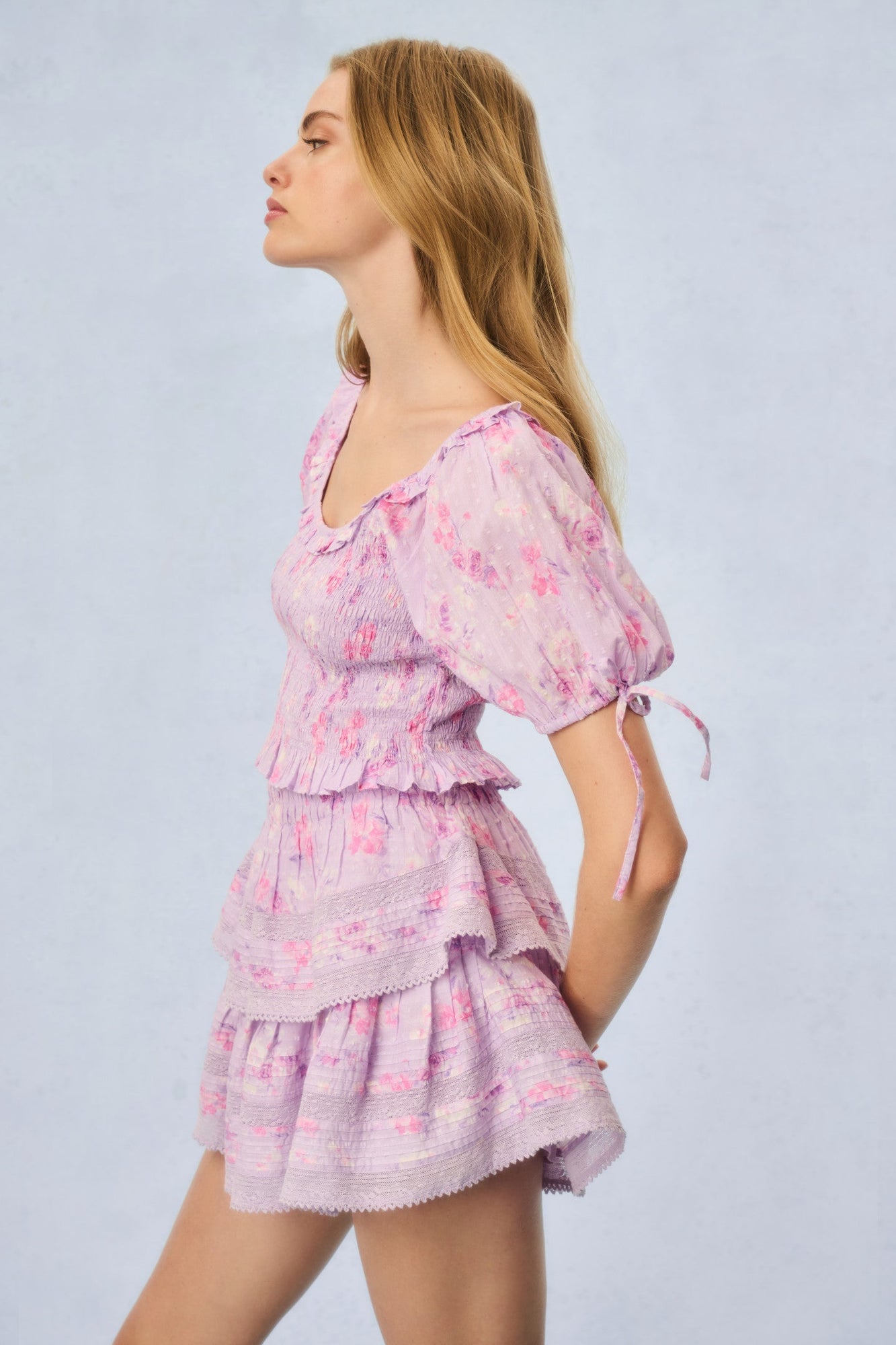 Molly Heirloom Print Top | Hibiscus