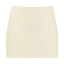 Micro Skirt | Cream Rib