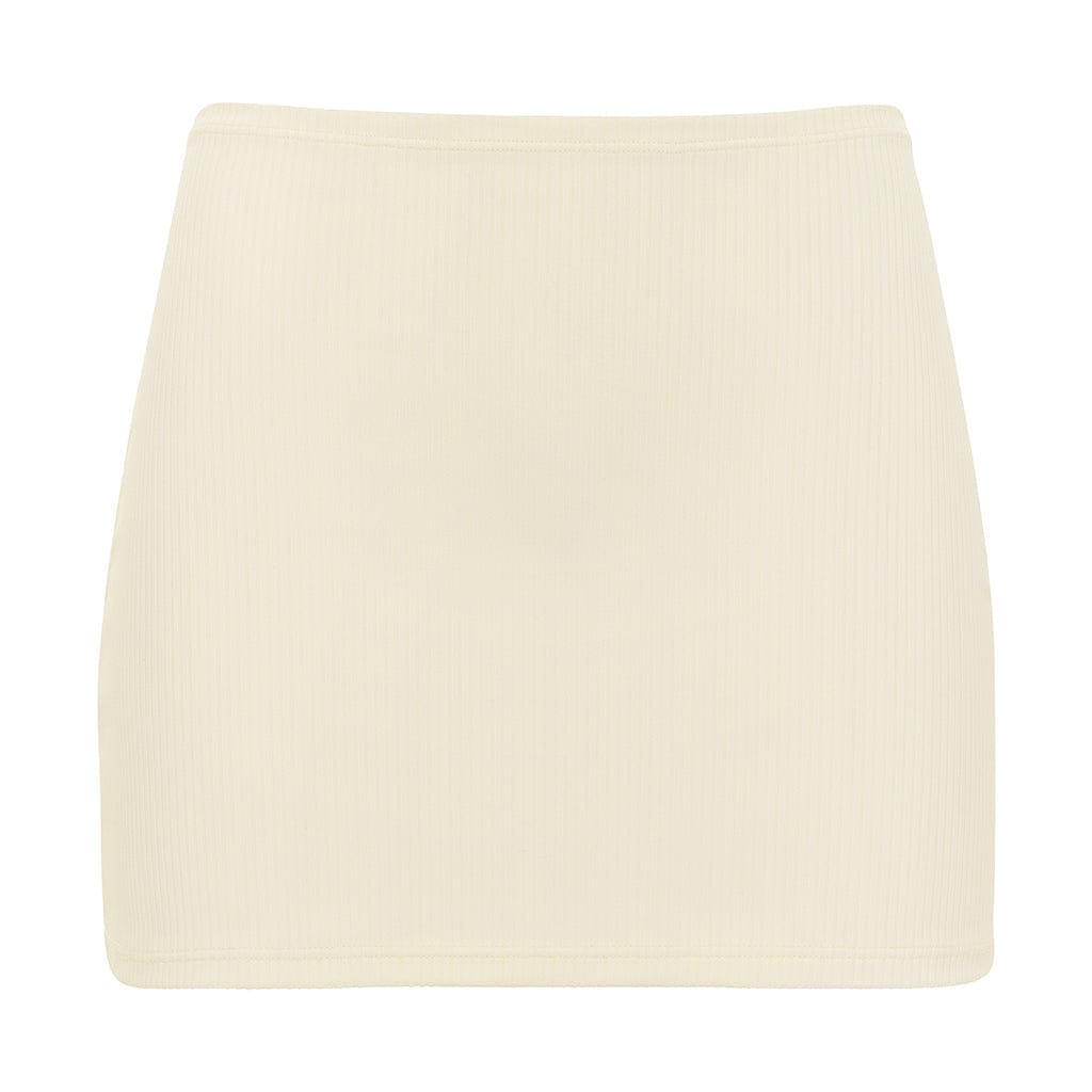 Micro Skirt | Cream Rib