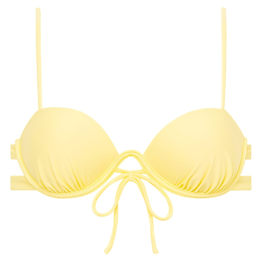 Padded Elany Bikini Top | Yellow Pastel