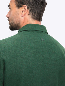 Unisex | Horizon Classic-Fit Tweed Shacket | Moss