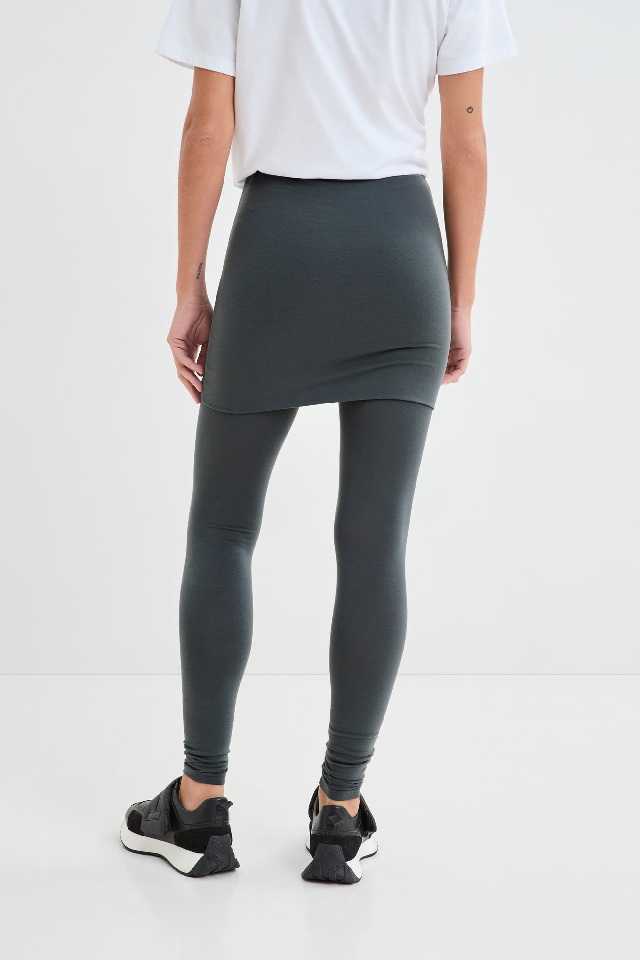Burke Skirted Leggings | Slate Grey