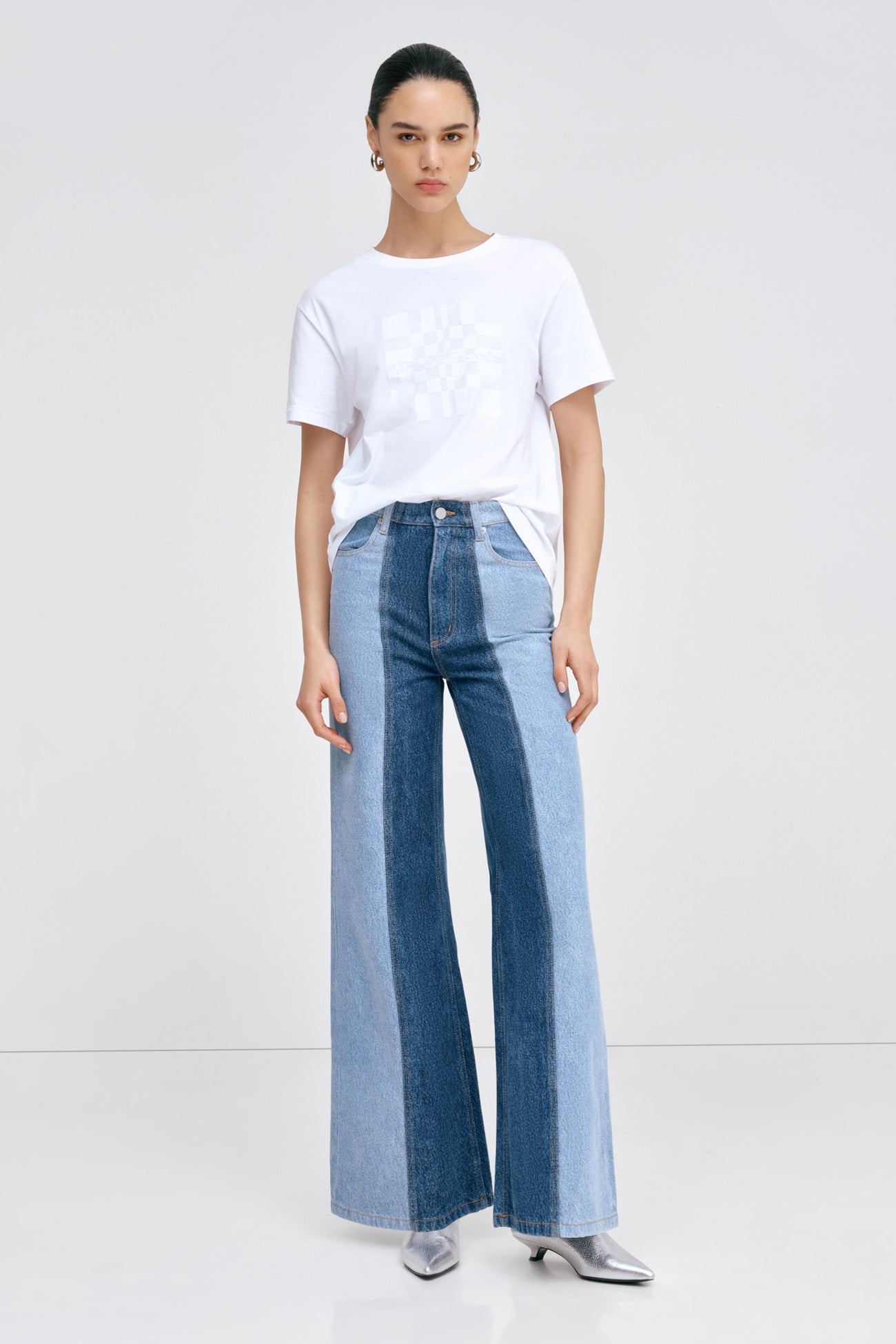 Christina Two-Toned Jeans | Blue Split