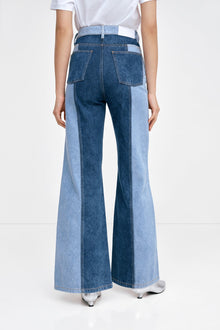 Christina Two-Toned Jeans | Blue Split