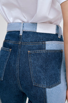 Christina Two-Toned Jeans | Blue Split