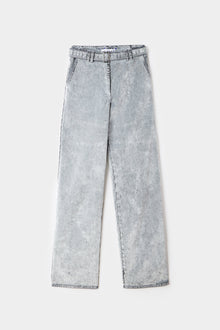 Belted Oversize Pants | Women | Light Grey