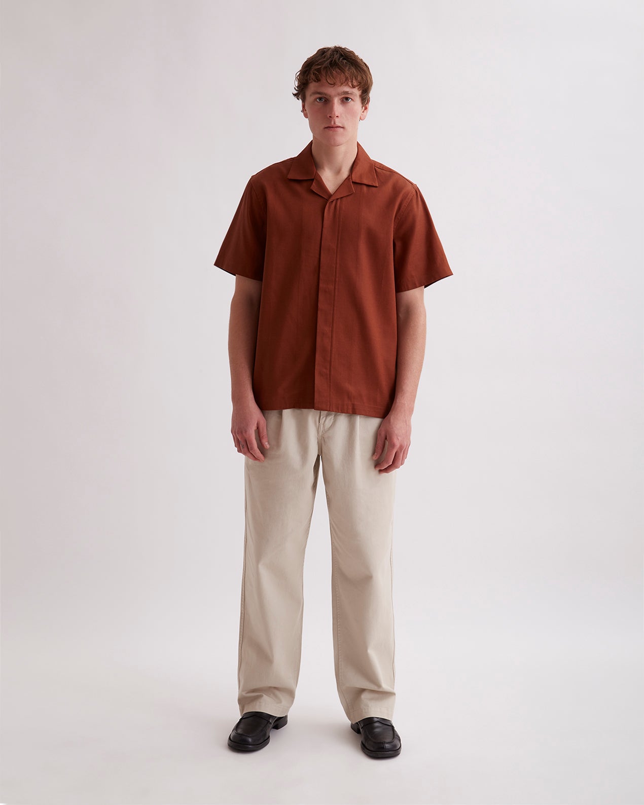 Tortoise Shell | York Camp Collar SS Shirt