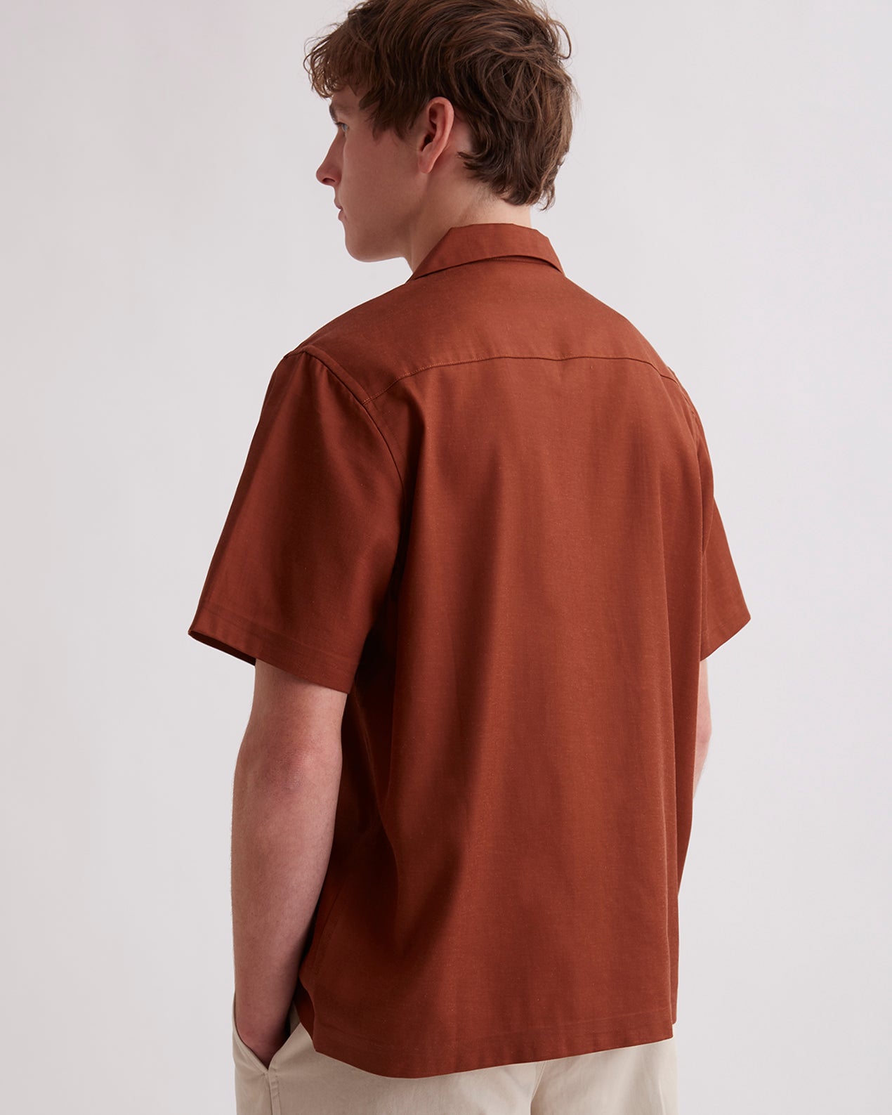 Tortoise Shell | York Camp Collar SS Shirt