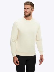 Mens | Hyperloop Pullover Split-Hem | Signature-Fit | Ivory