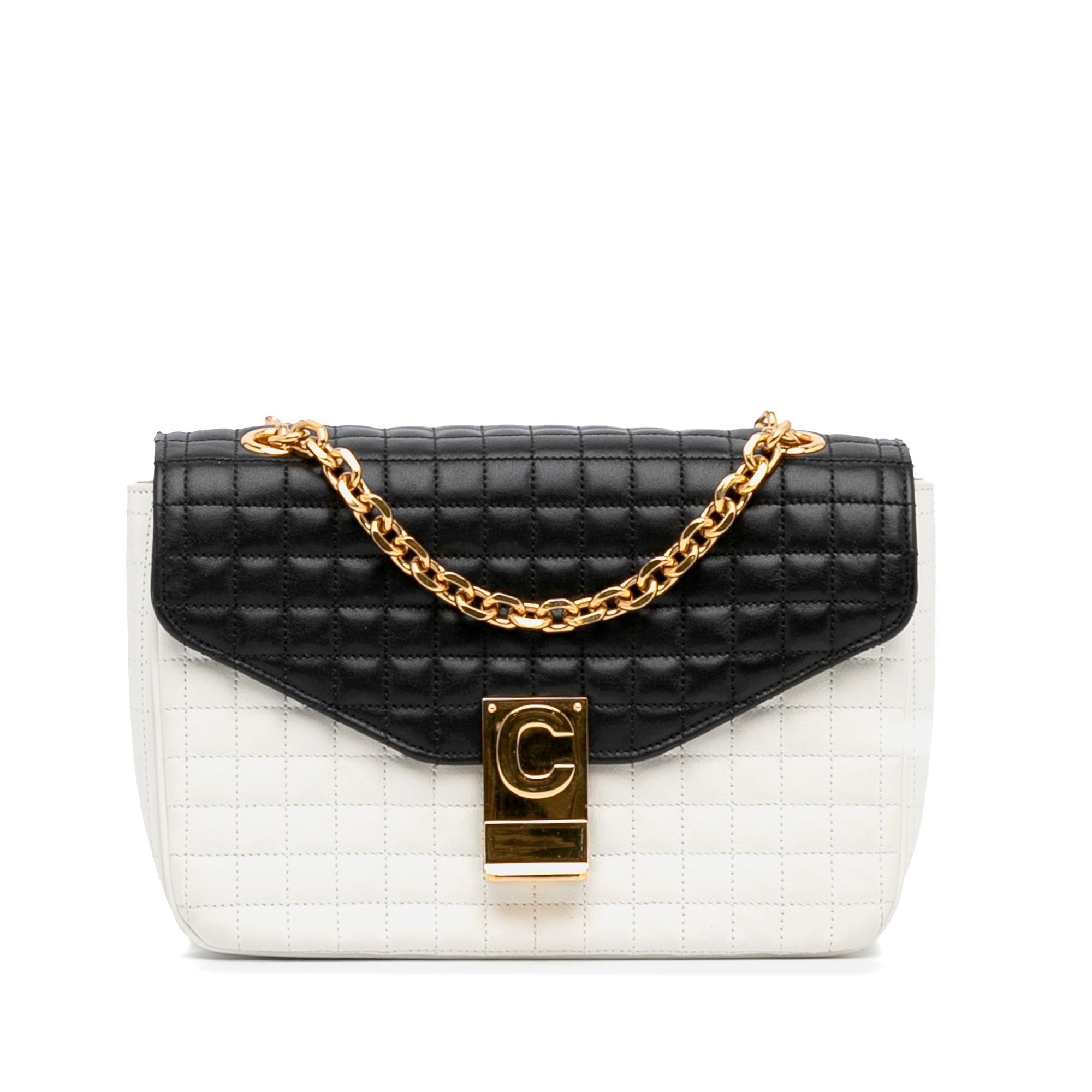 Céline Pre-Owned Medium Quilted C Bag | Women | White