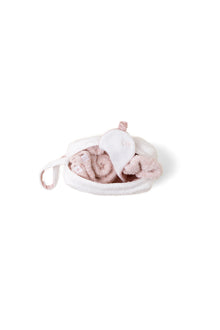 Womens | CozyChic Barbie Eyemask, Scrunchie, Sock Set | Sea Salt/Dusty Rose