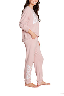 Womens | CozyChic Ultra Lite Barbie Pullover | Dusty Rose/White