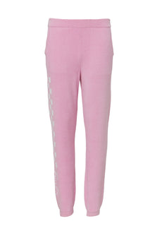 Youth | CozyChic Ultra Lite Checkered Barbie Jogger | Barbie Pink