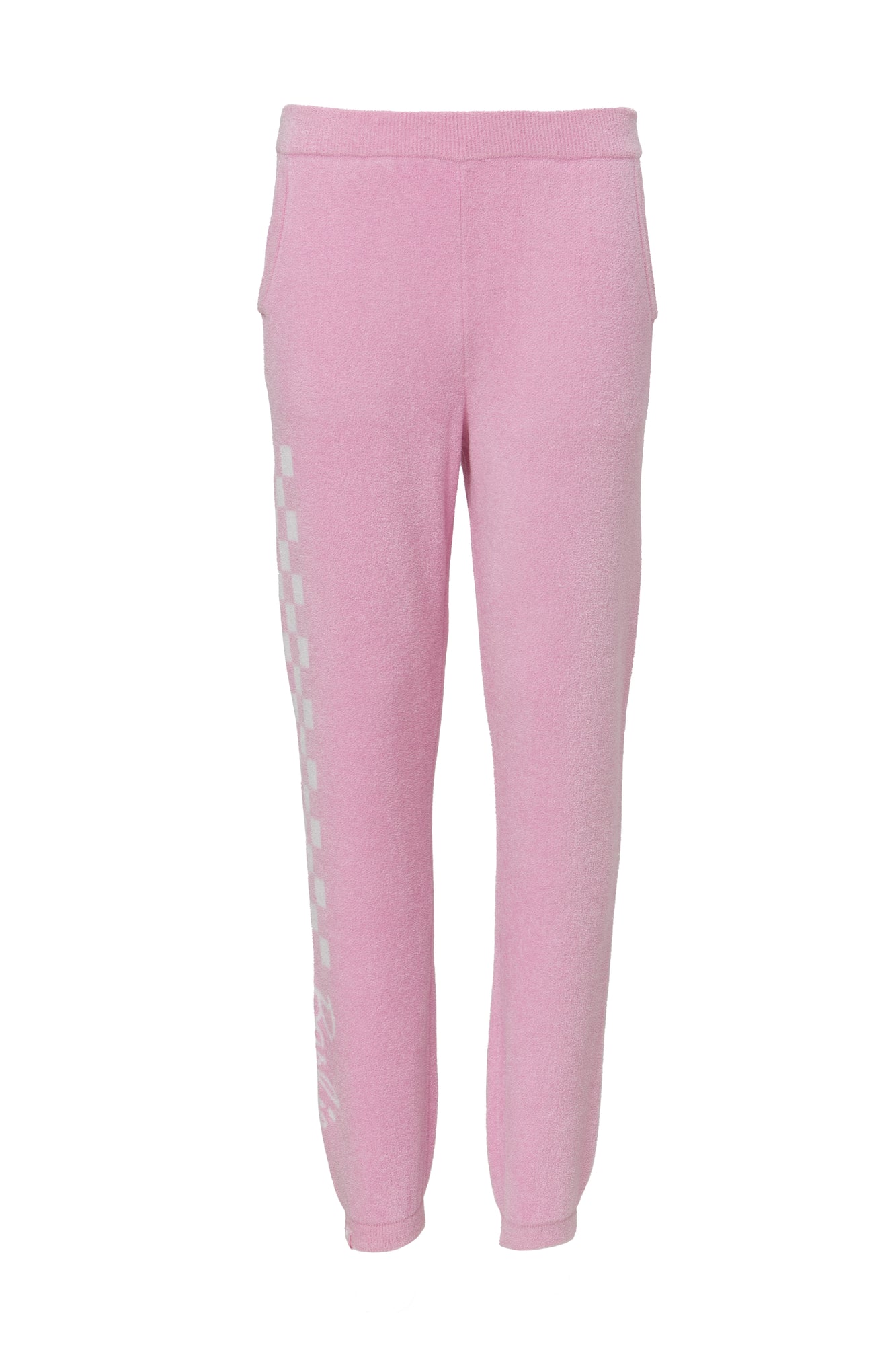 Youth | CozyChic Ultra Lite Checkered Barbie Jogger | Barbie Pink