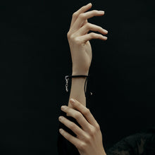 Snake Bracelet | Silver | Black String