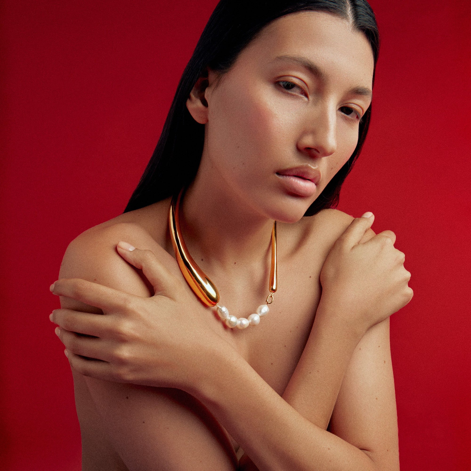 Aura Necklace | 18K Gold Vermeil | Freshwater Pearls