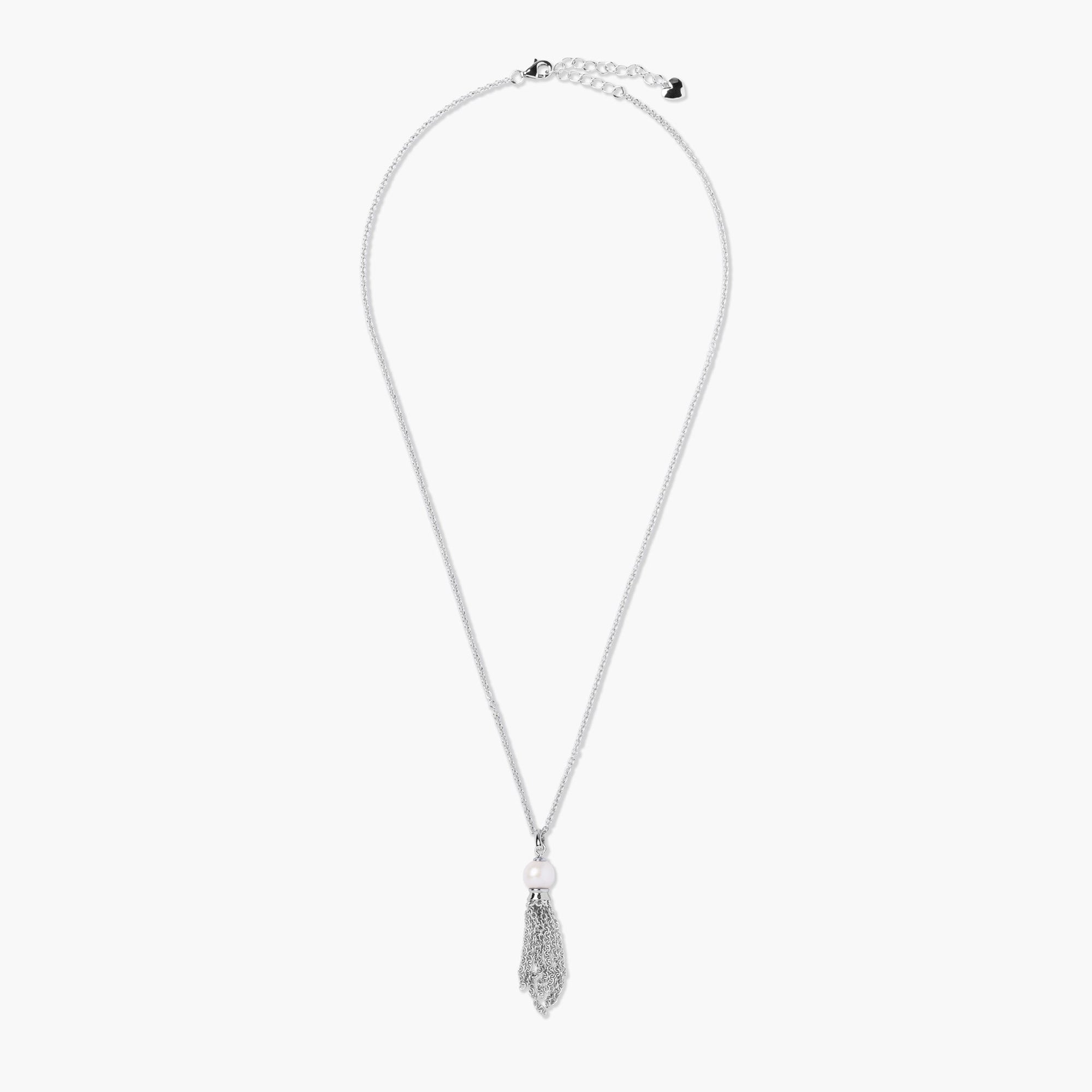 Fringe Necklace | Sterling Silver | Freshwater Pearls