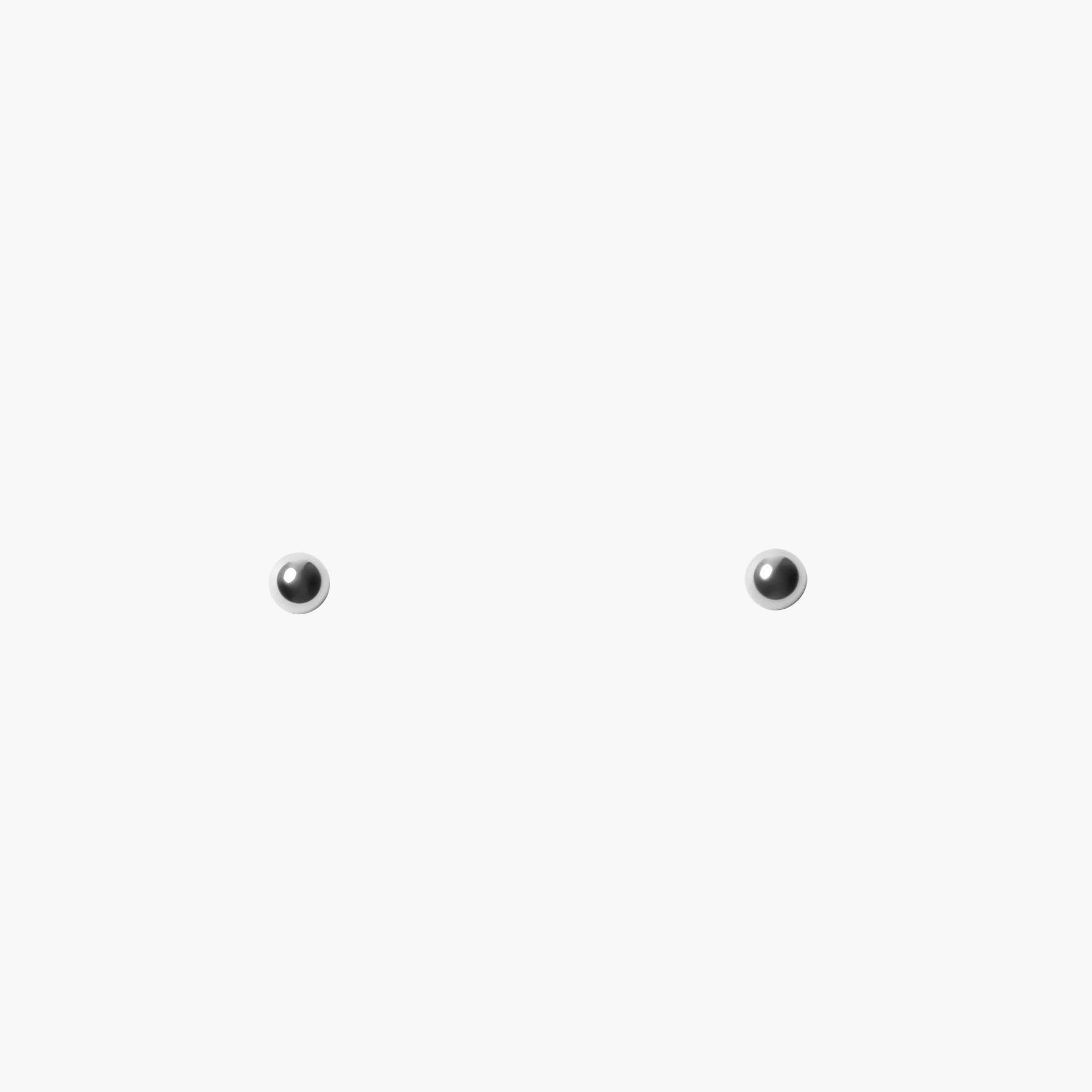 Petite Sphere Earrings | Sterling Silver