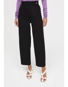 Madeleine Eco Stretch | Knit Suiting Pants | Black