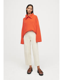 Madeleine Eco Stretch | Knit Suiting Pants | Cream