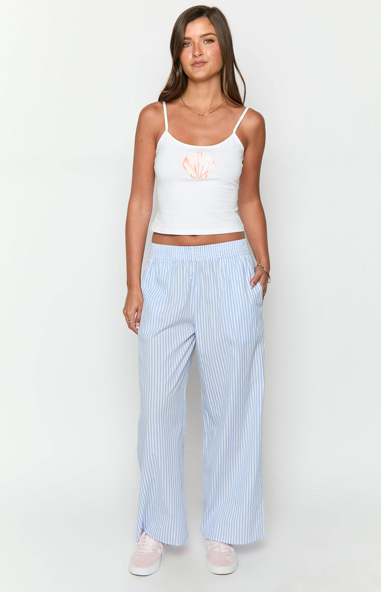 Mahalia Pants | Light Blue Stripe