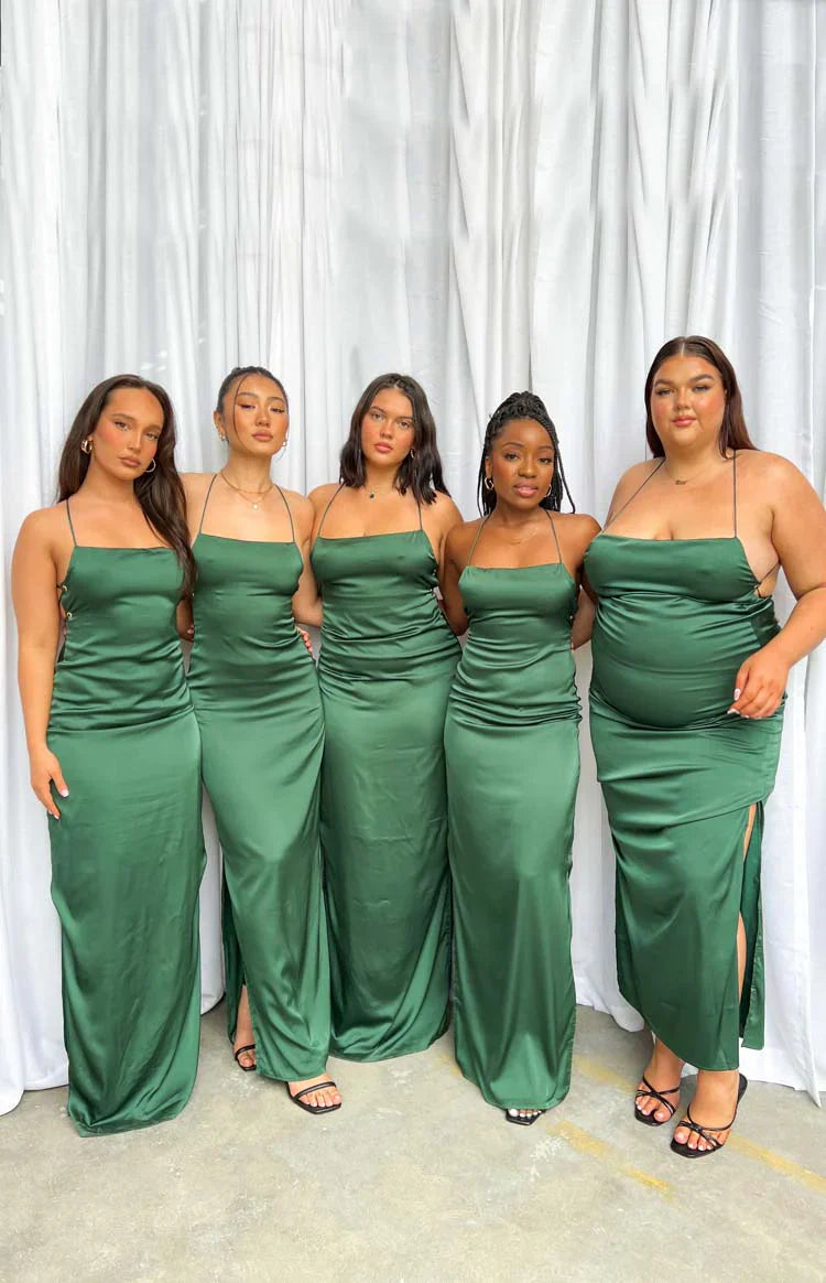 Manhattan Slip Formal Dress | Emerald