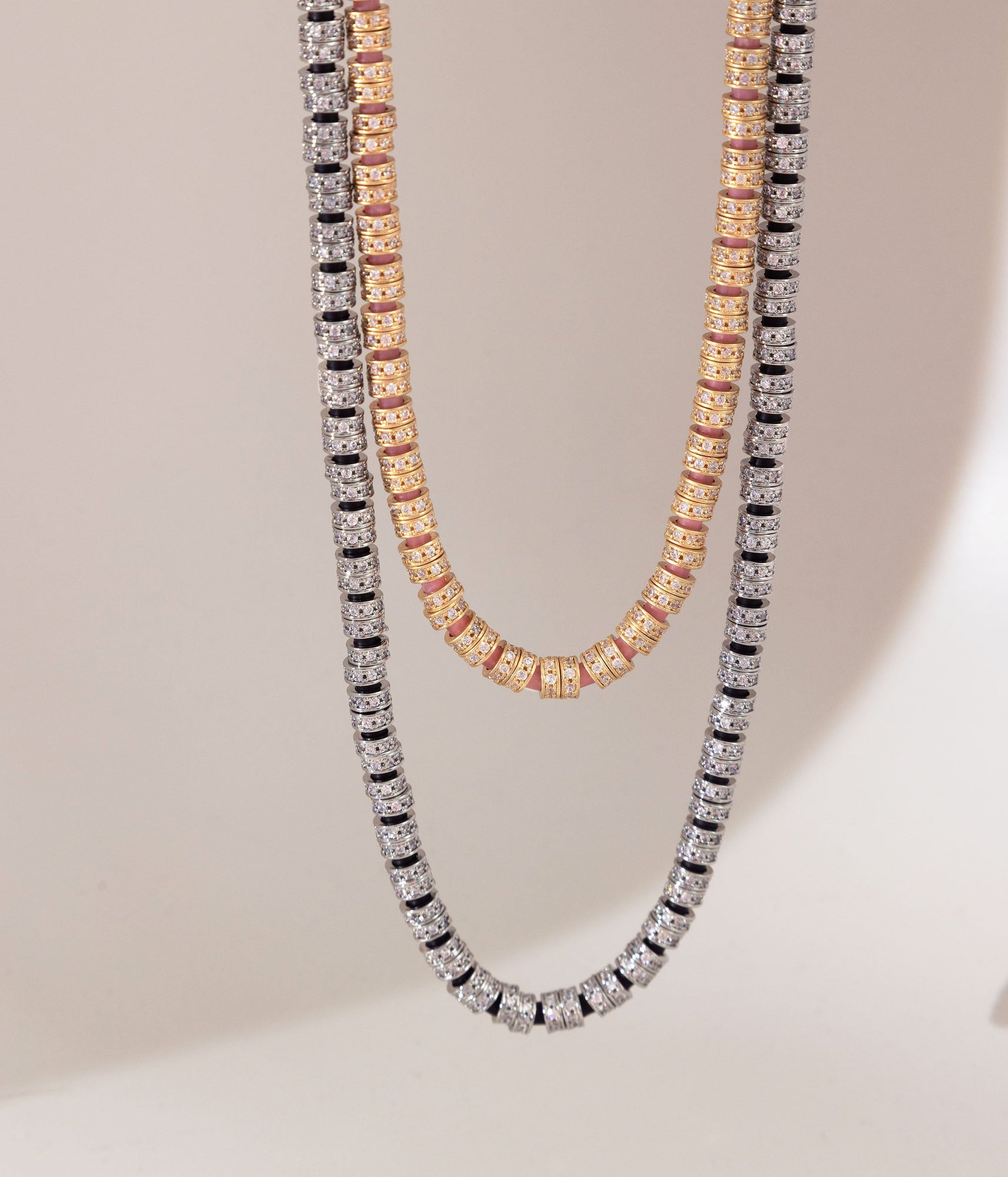 Manon Slider Necklace in Coral - Loren Hope