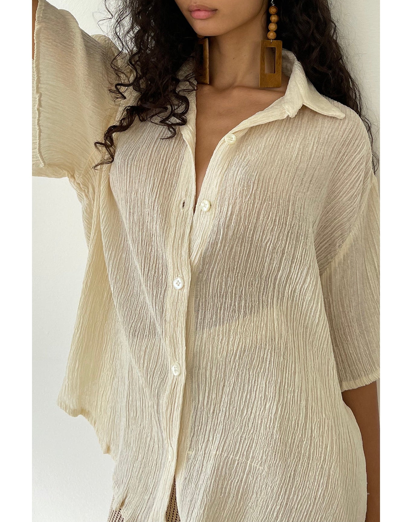 Maven Button Up | Cream