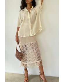 Maven Button Up | Cream