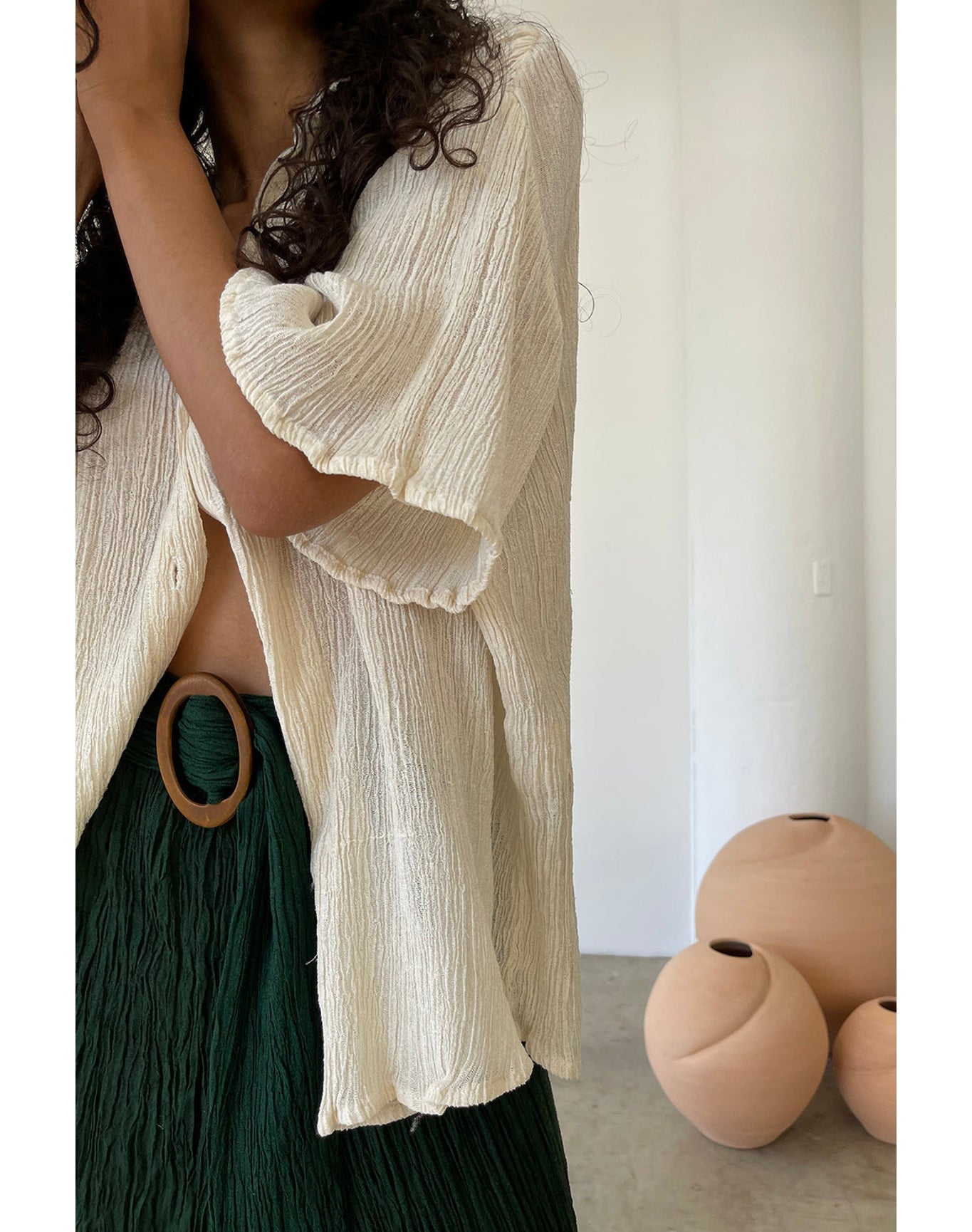 Maven Button Up | Cream