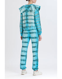 Meghan Ruffle Shoulder Sweatshirt | Blue