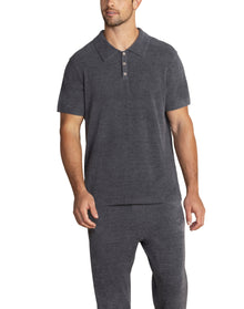 Men | Cozychic Ultra Lite Short Sleeve Polo | Coal