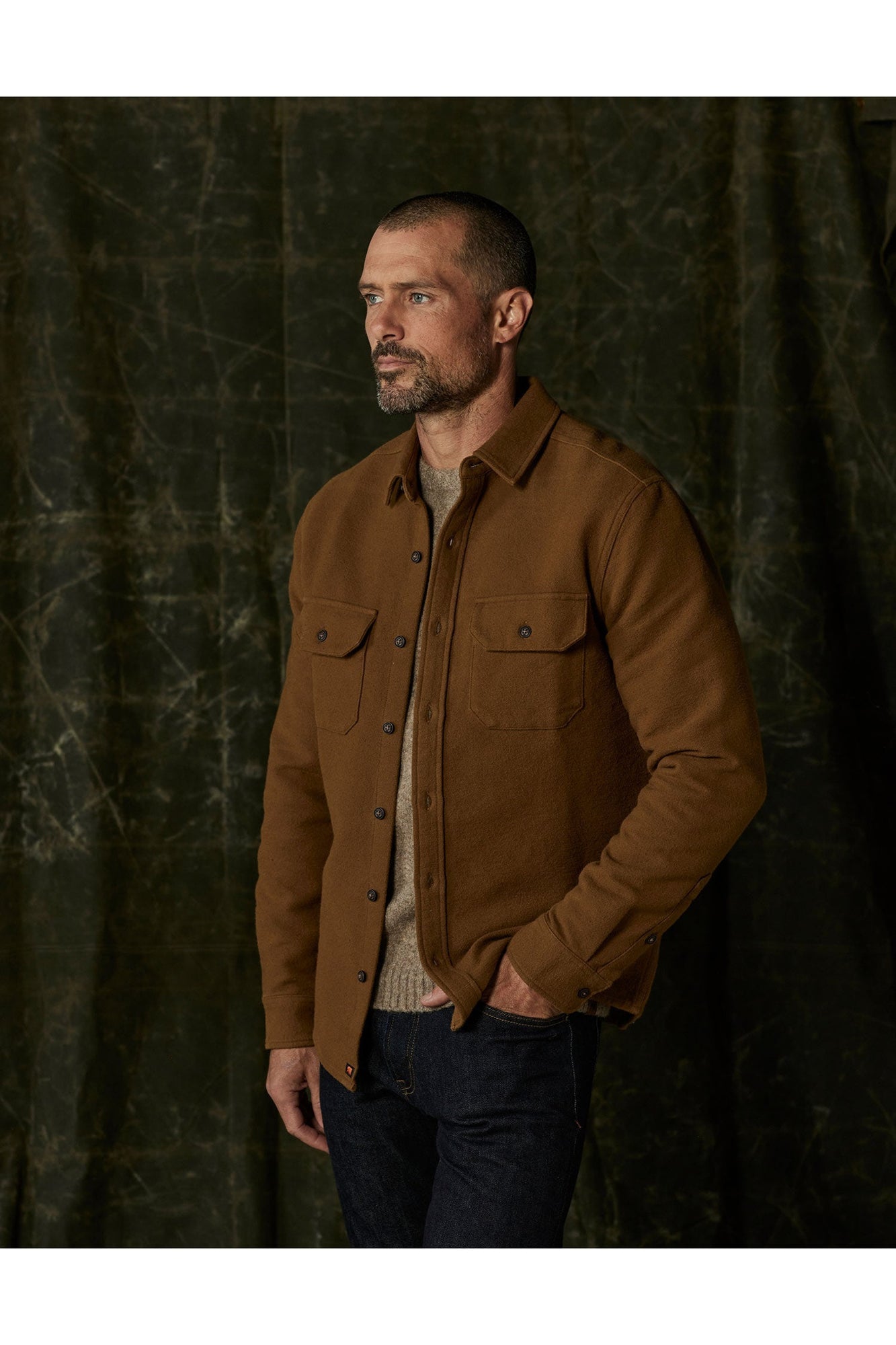 Men | Heavyweight Chamois Overshirt | Gold
