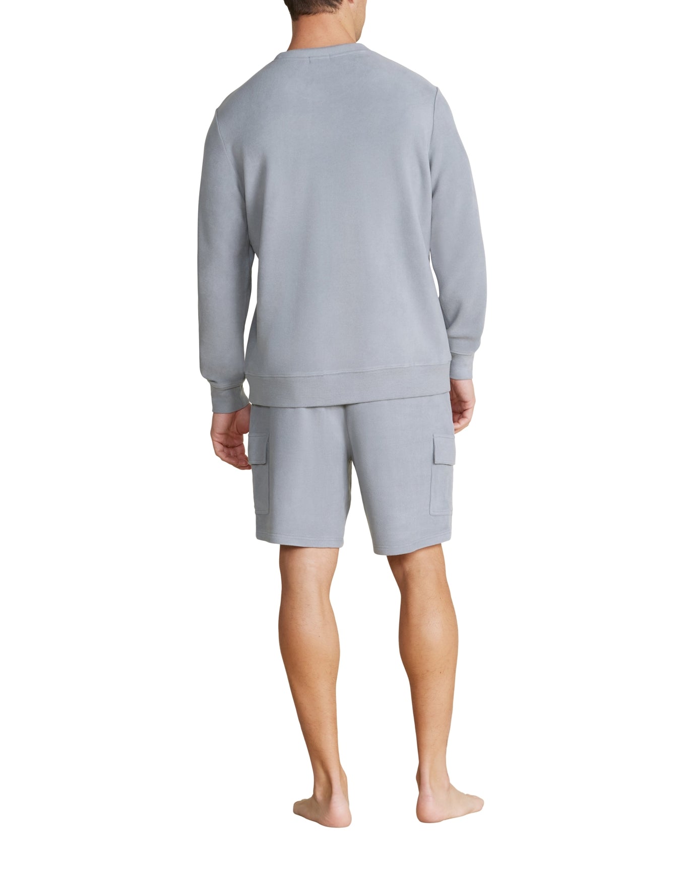 Men | MC s Brushed Fleece Split Neck Pullover | Moonbeam