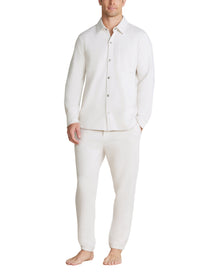 Men | MC s French Terry Jogger With Woven Placket | Parchment